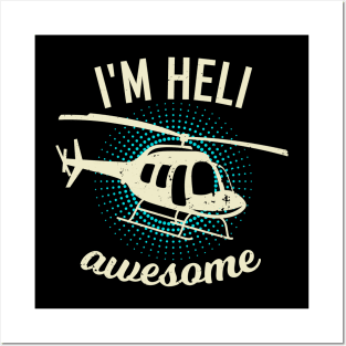 Helicopter Pilot Heli RC Chopper Gift Posters and Art